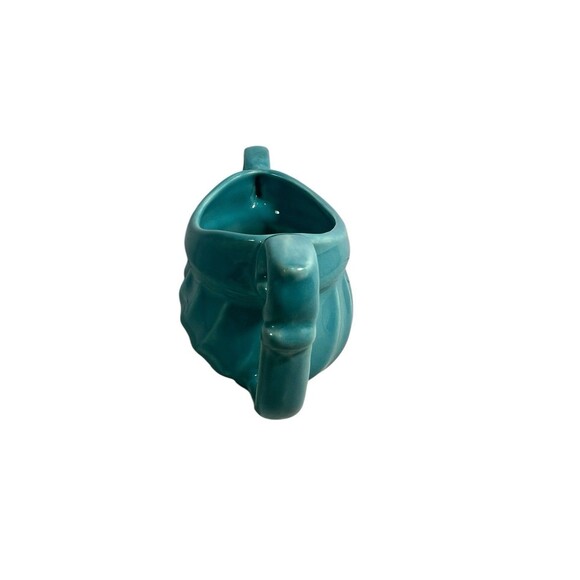 VTG Metlox Poppytrail Yorkshire Ribbed Sugar Bowl Turquoise 518 USA 1940’s Era - Picture 10 of 12